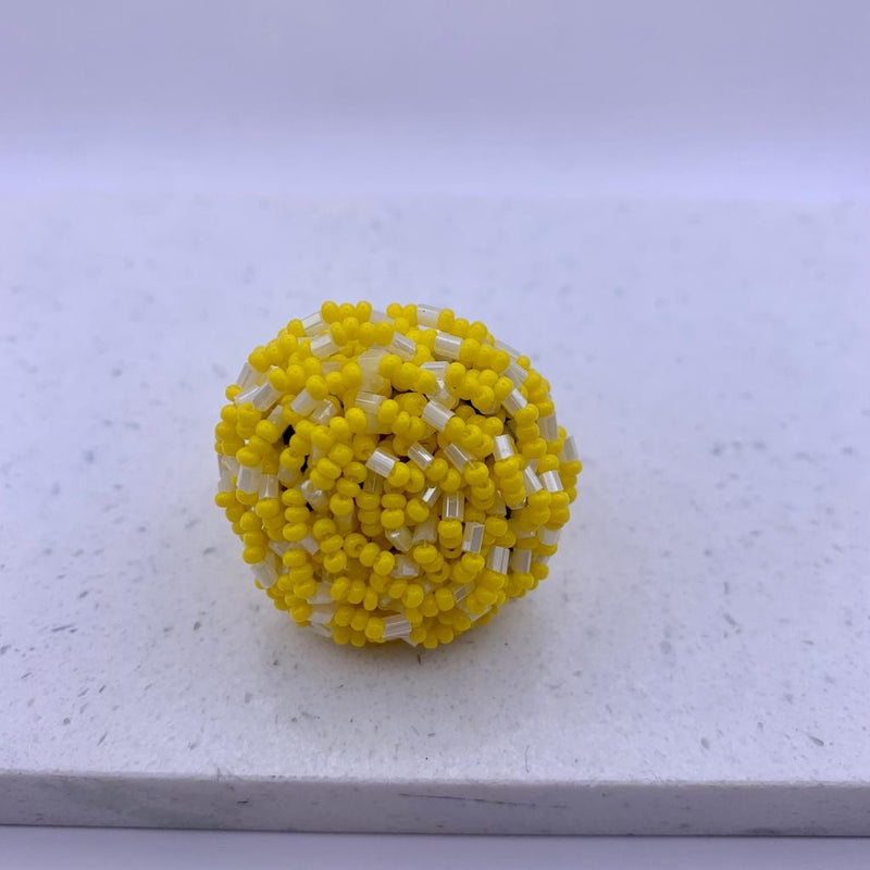 Beaded Handmade Statement Ring (Various Colours)
