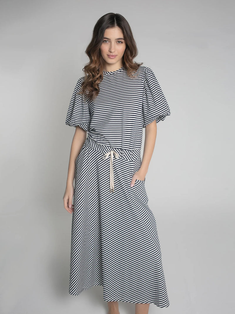 Nooki Frith Dress (navy Stripe)