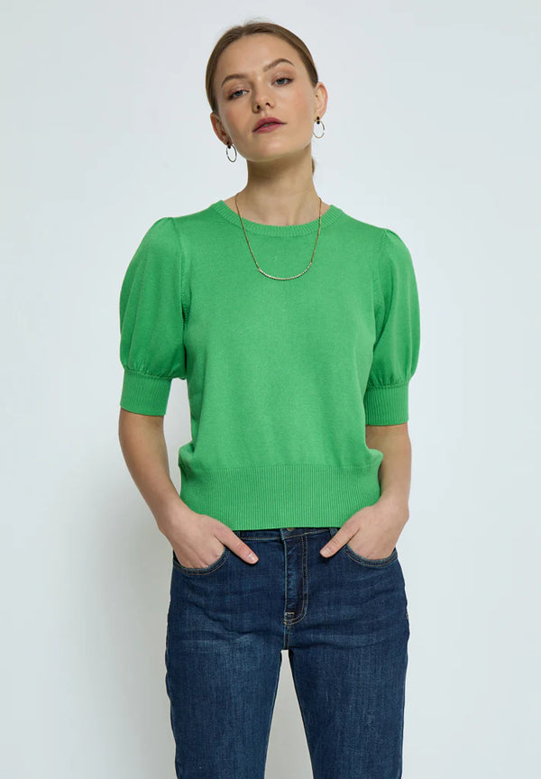Short Sleeve Green knit
