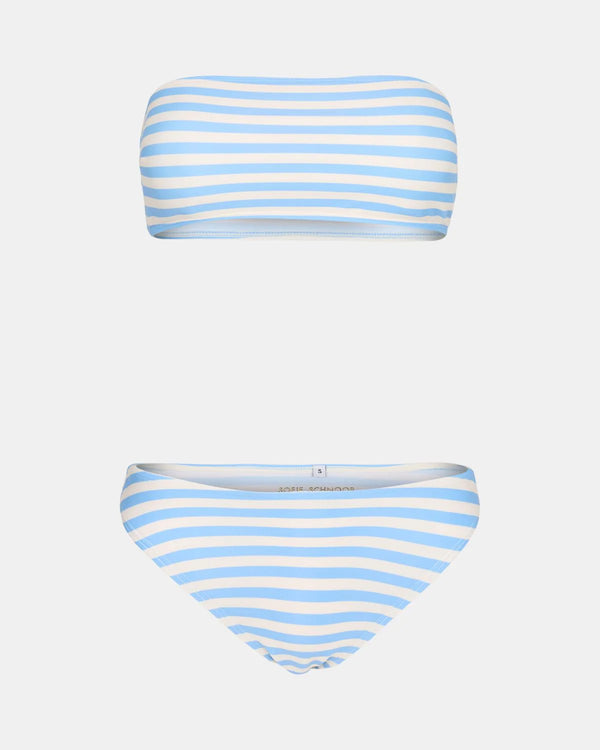 Sofie Schnoor Blue Stripe Bandeau Bikini