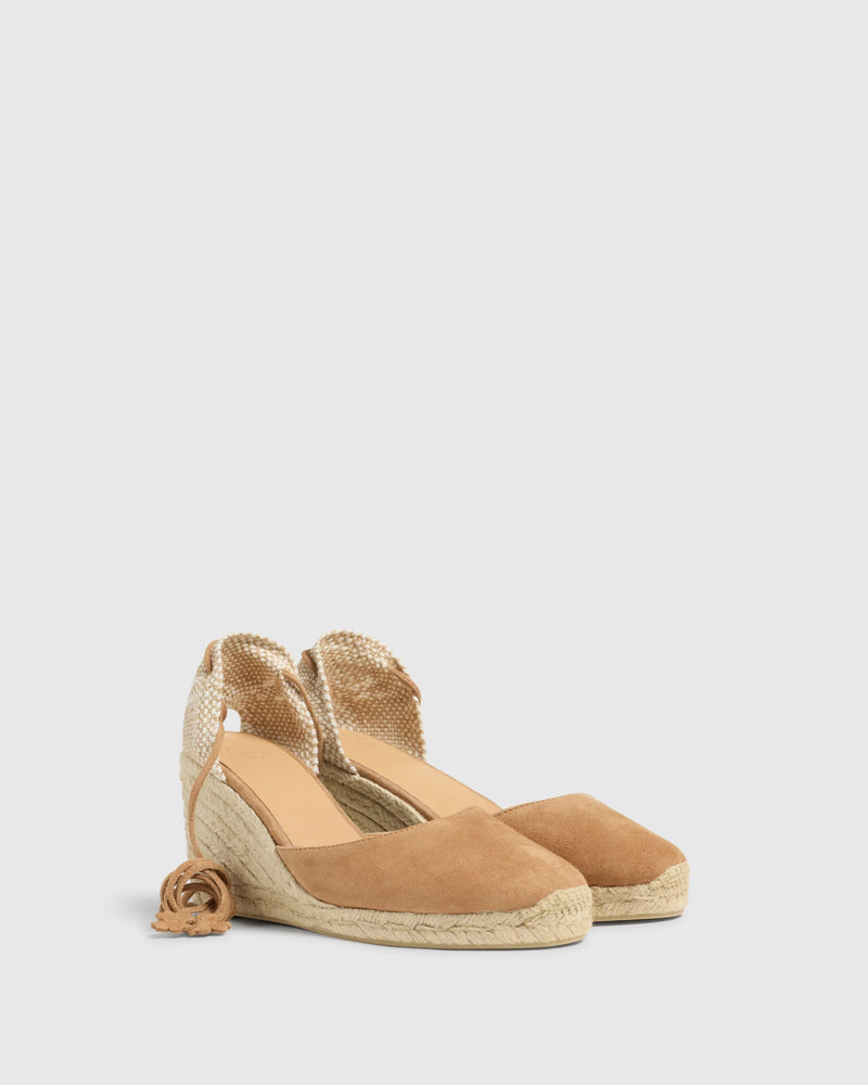 Castaner Carina Espadrille Wedges (tan)