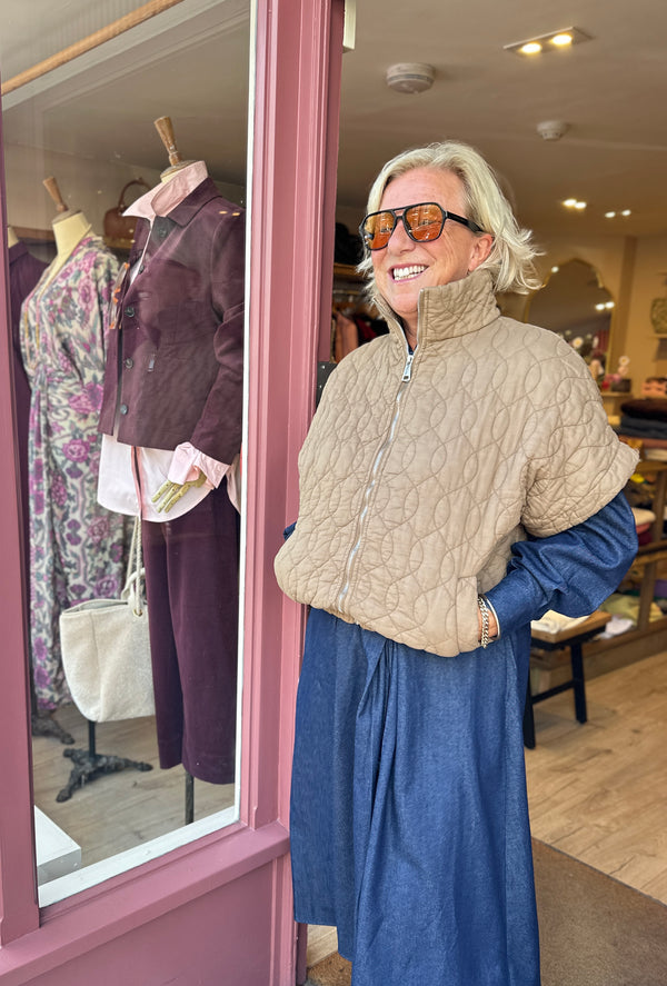 Edie Quilted Gilet (brown)