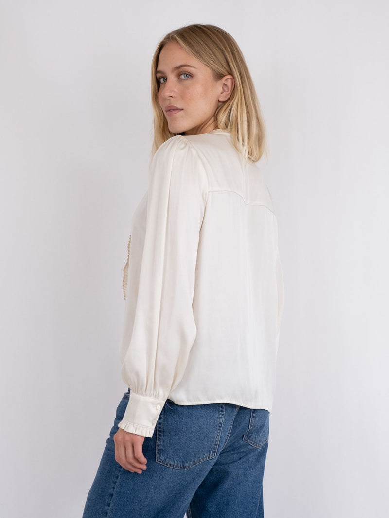 Neo Noir Zola Blouse Ivory