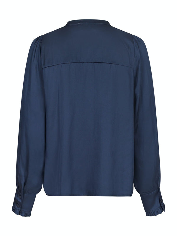 Neo Noir Zola Blouse Midnight Blue