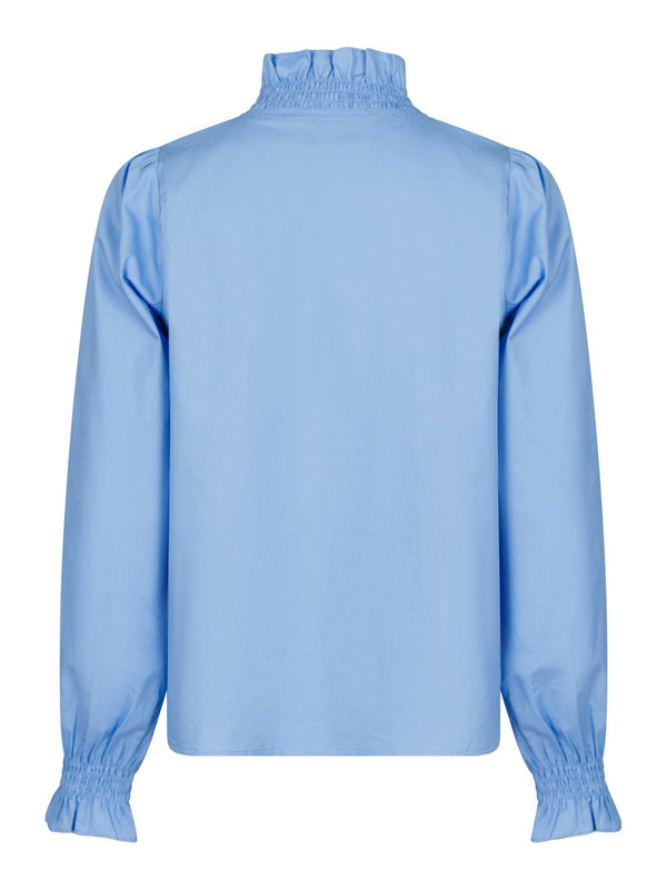 Neo Noir Brielle Blouse (blue cotton)