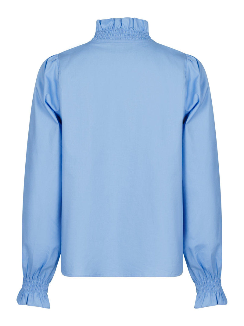 Neo Noir Brielle Blouse (blue cotton)