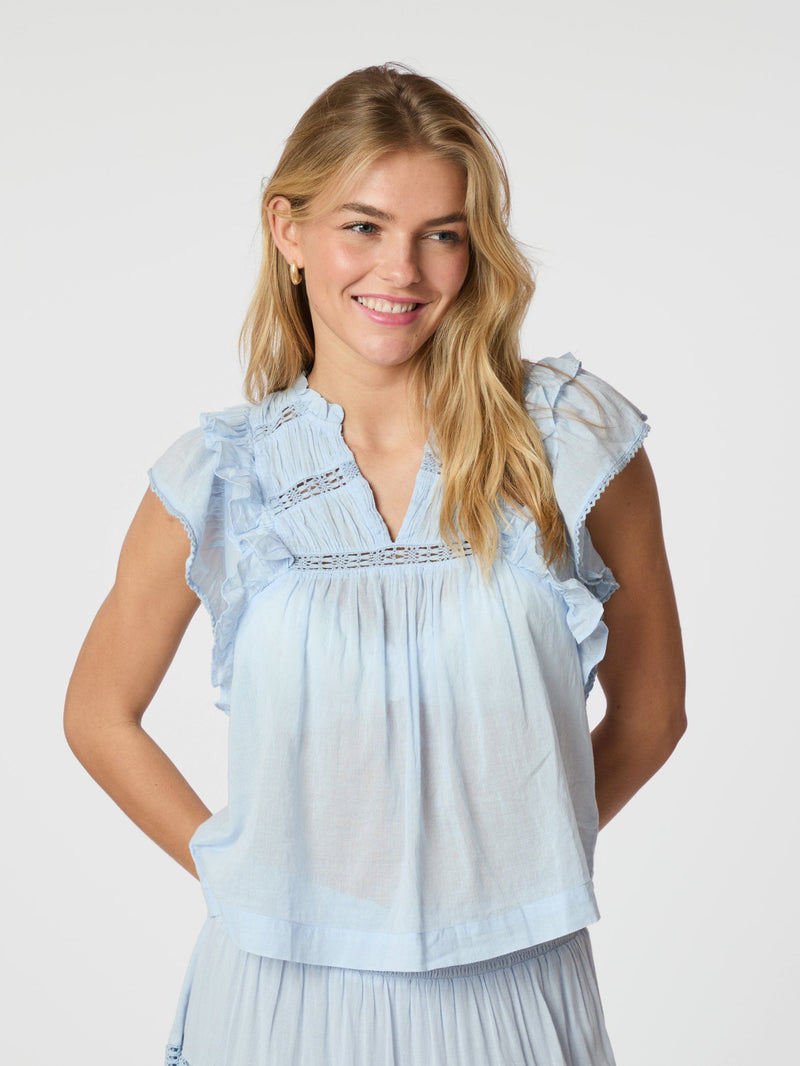 Neo Noir Jayla blouse (light blue)