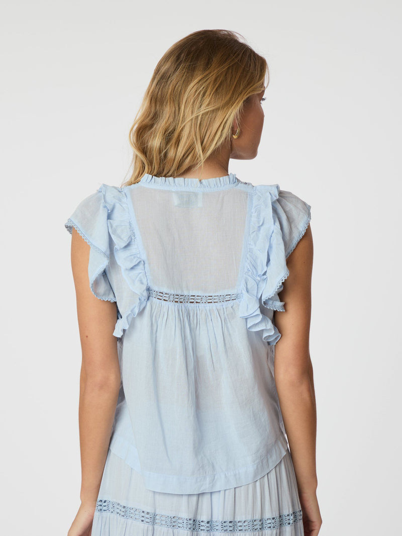 Neo Noir Jayla blouse (light blue)