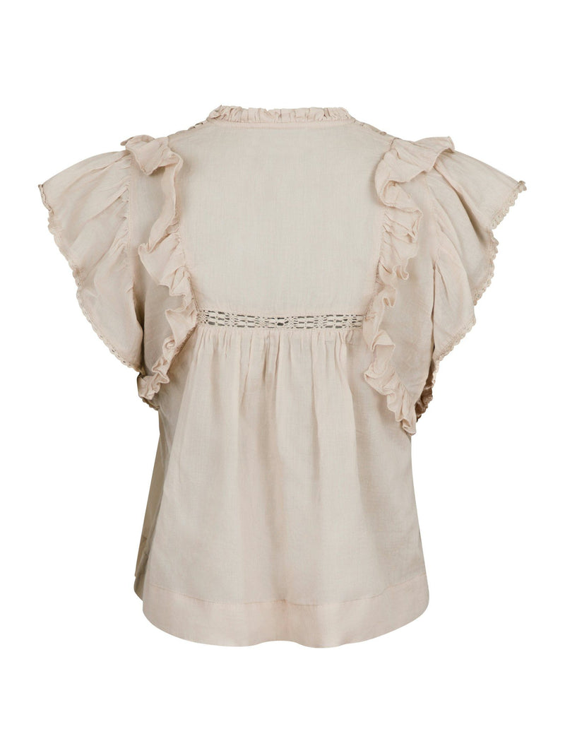 Neo Noir Jayla Voile top (Sand)