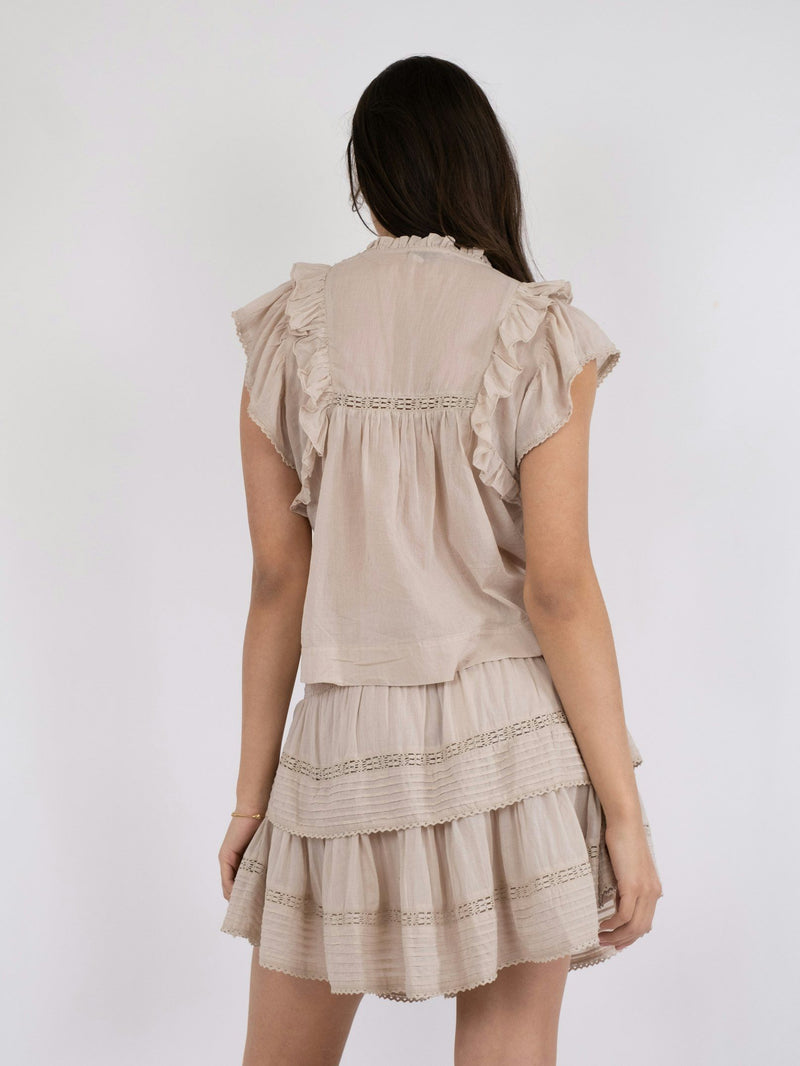 Neo Noir Jayla Voile top (Sand)