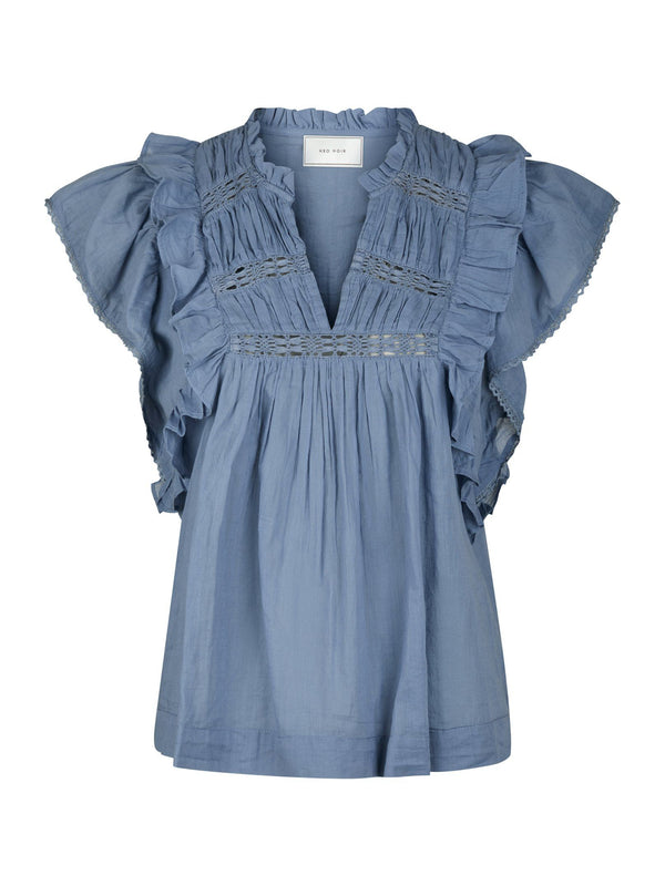 Neo Noir Jayla blouse (smoke blue)