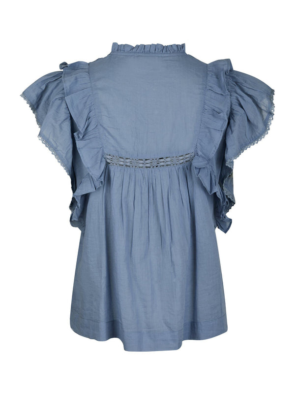 Neo Noir Jayla blouse (smoke blue)