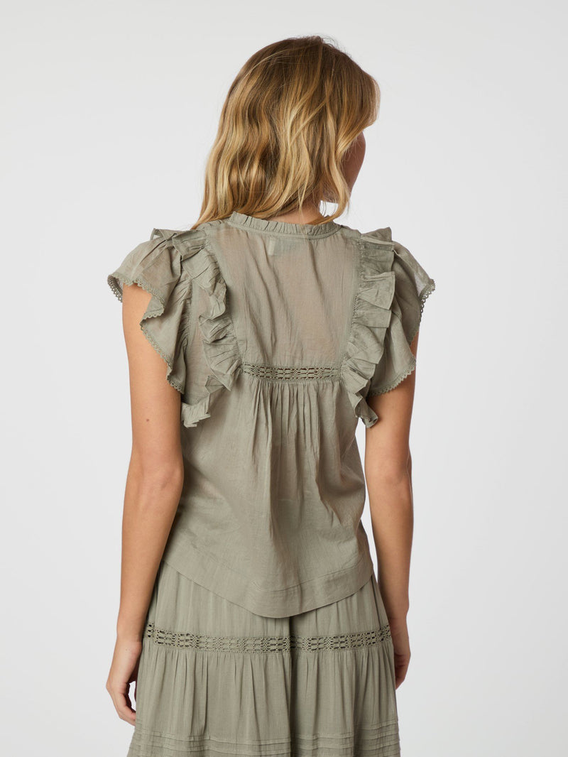 Neo Noir Jayla blouse (smoke green)