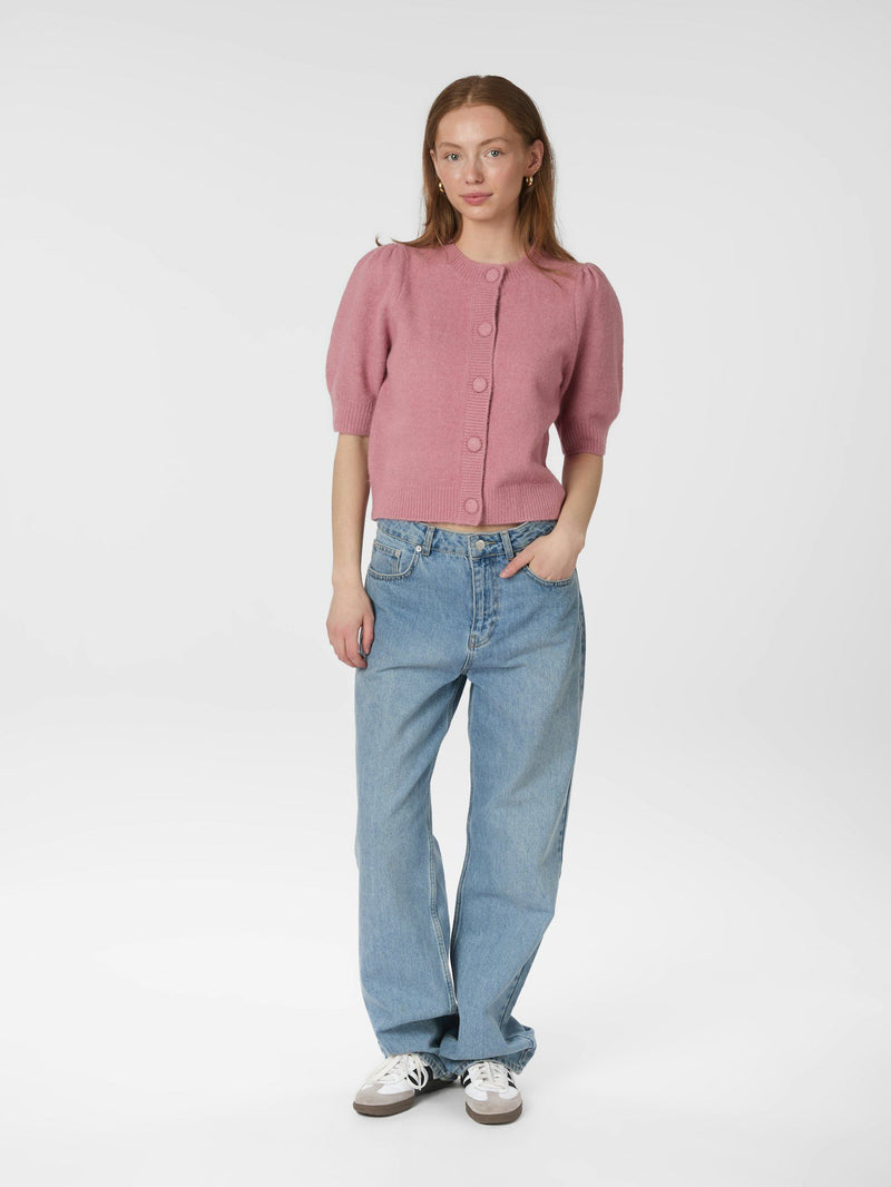 Neo Noir Trudy Knit Cardigan (pink)