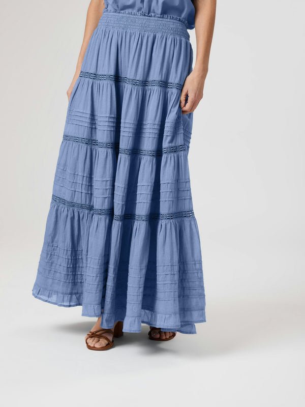 Neo Noir Felicia skirt (Smoke blue)