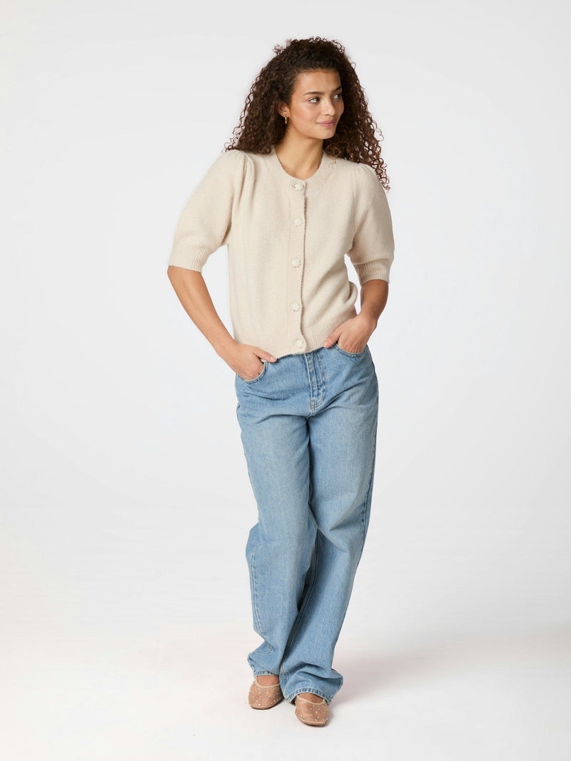 Neo Noir Trudy Knit Cardigan (ivory)