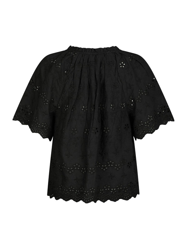 Neo Noir Odet Embroidered blouse (black)