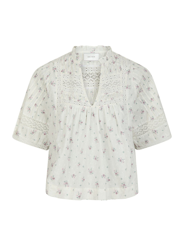 Neo Noir Siama Dobby Flower Blouse