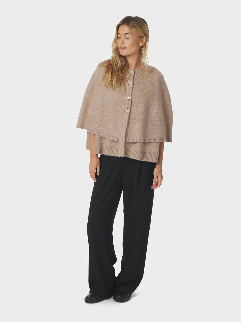 Neo Noir Josei Knitted Cape