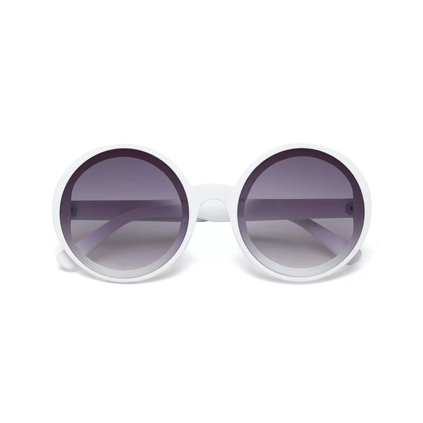 OKKIA Sunglasses Round Frame (White)