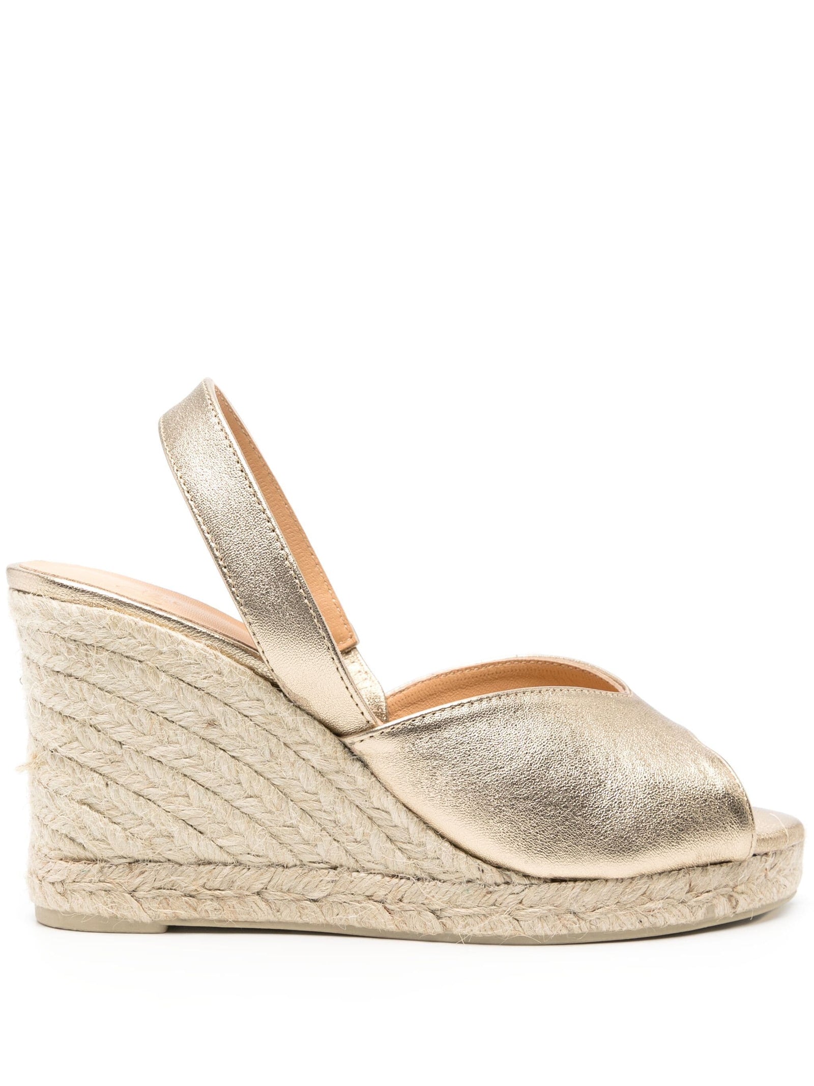 Gold Wedge Espadrilles Sandals Castaner Brisa Espadrille Wedges
