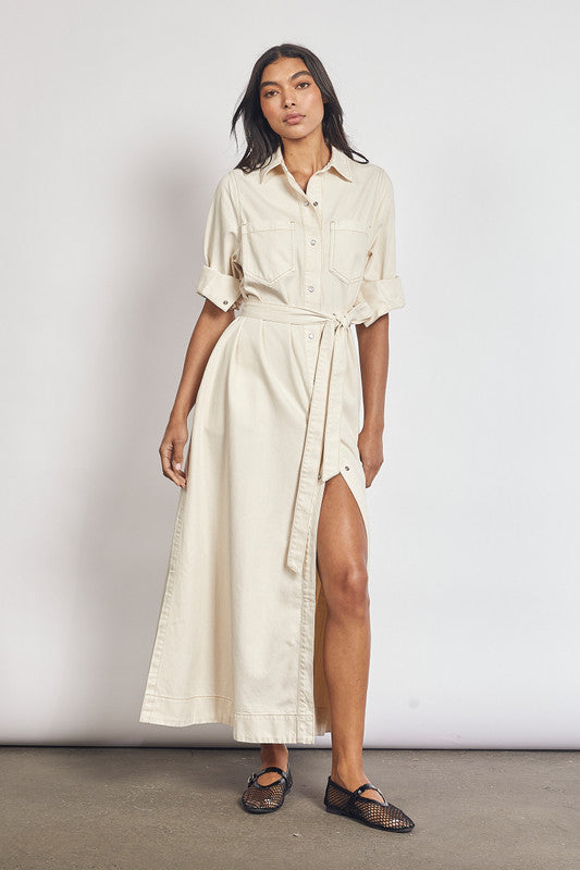 Bohemian Traders Denim Opera shirt dress