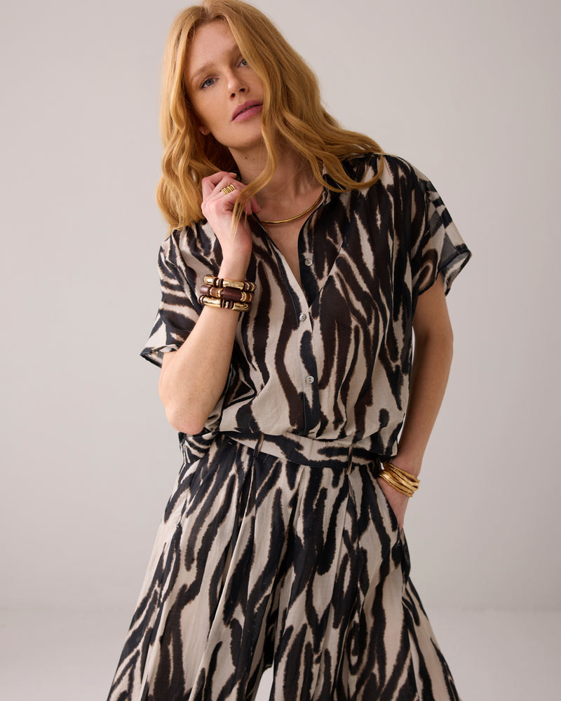 Summum Woman Zebra print blouse