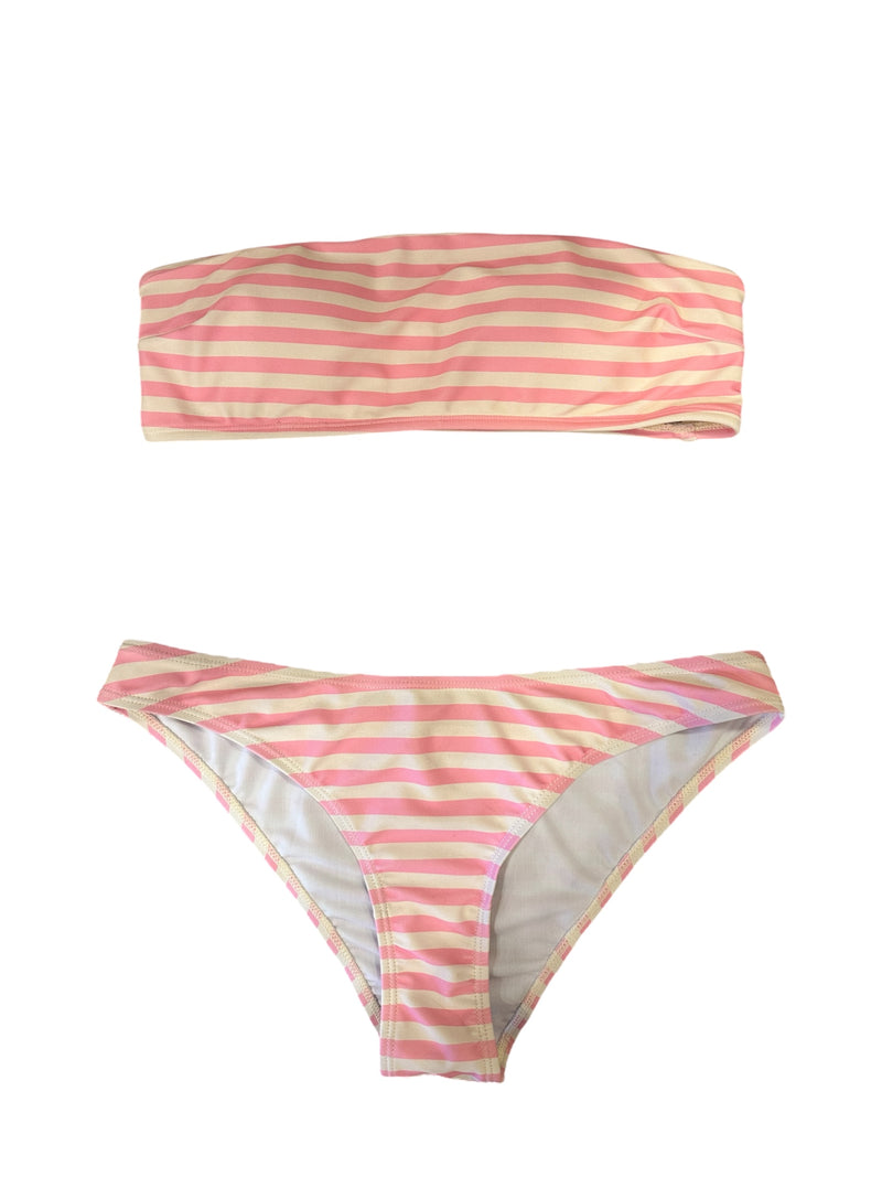 Sofie Schnoor Pink Stripe Bandeau Bikini