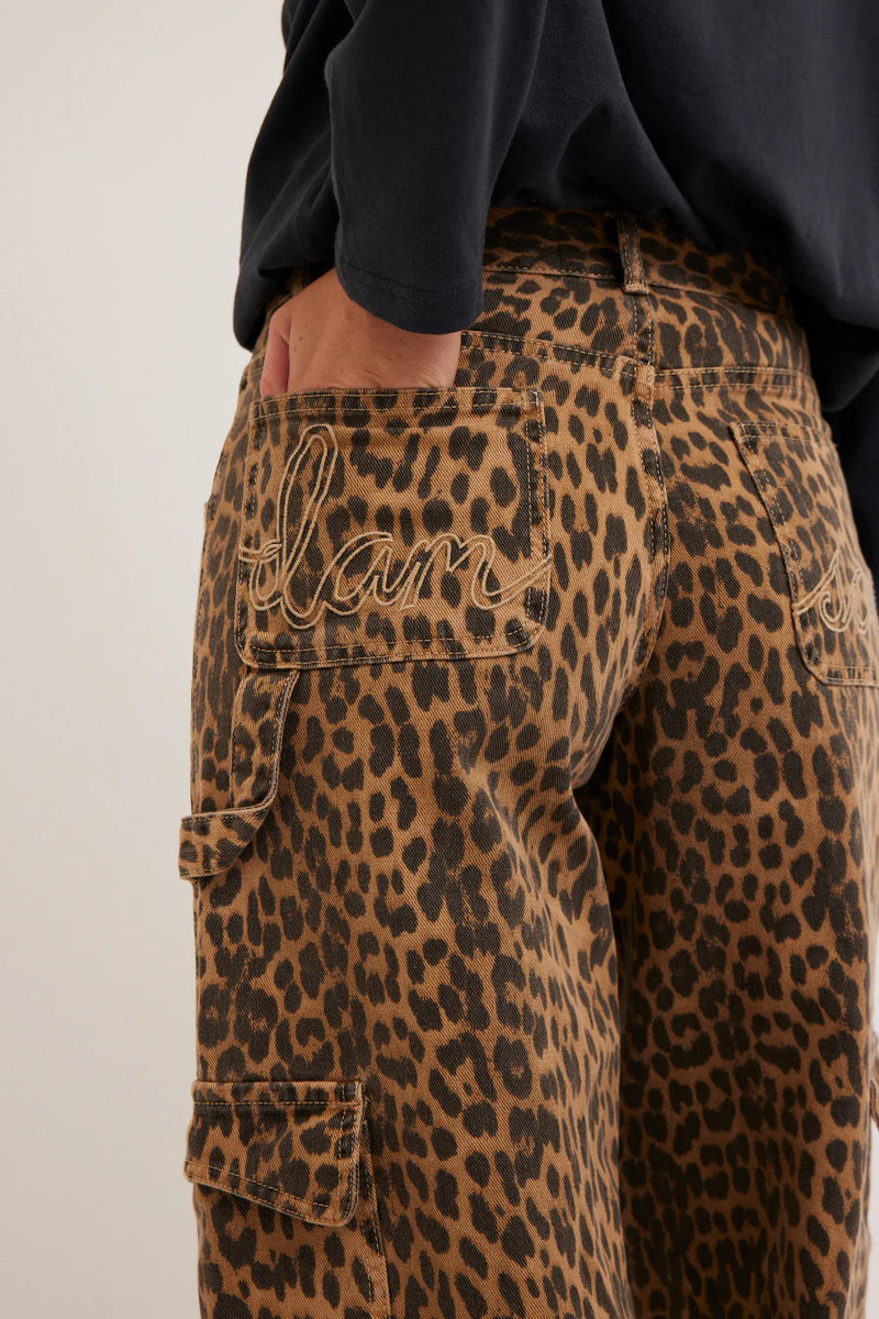 Damson Madder Dion Jean Leopard Cargo