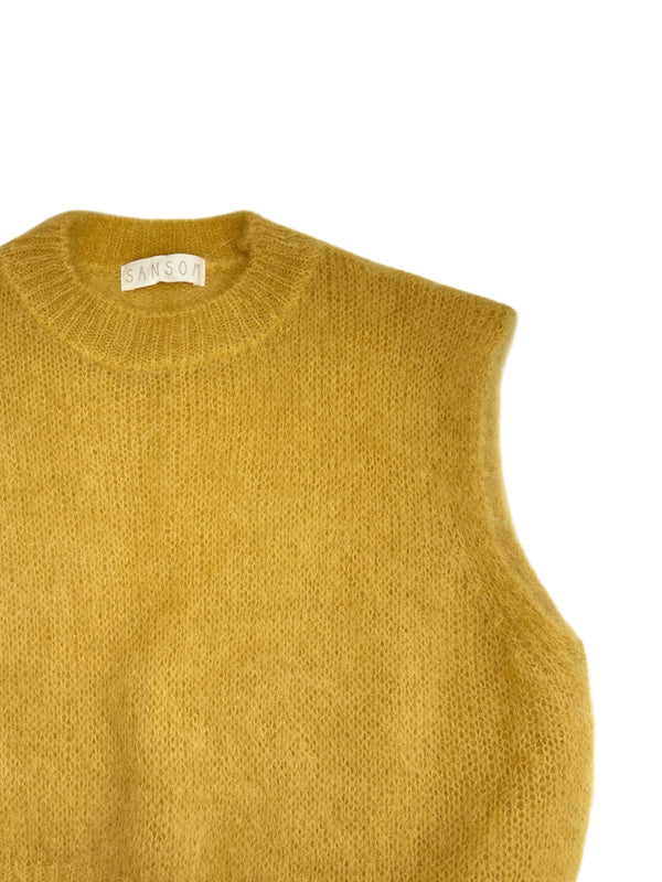 KID Knitwear Collection - Mohair tank (Mustard)