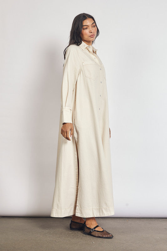 Bohemian Traders Denim Opera shirt dress