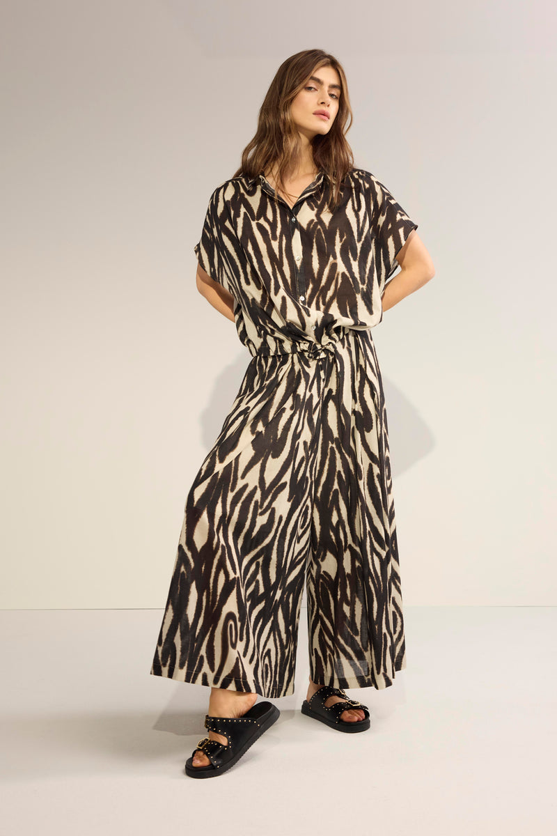 Summum Woman Zebra print trousers