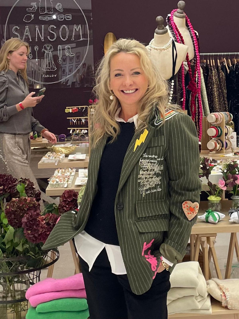 Kate Embellished Blazer Bordeaux