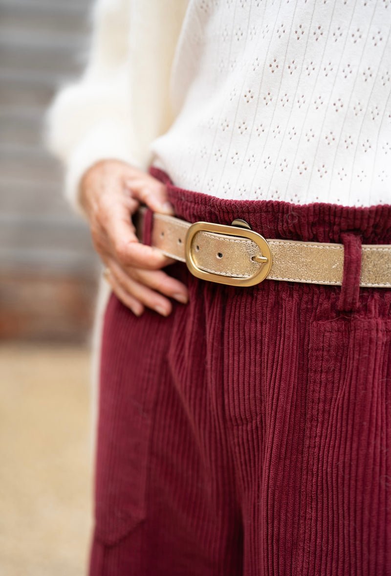 Burgundy Corduroy Jeans