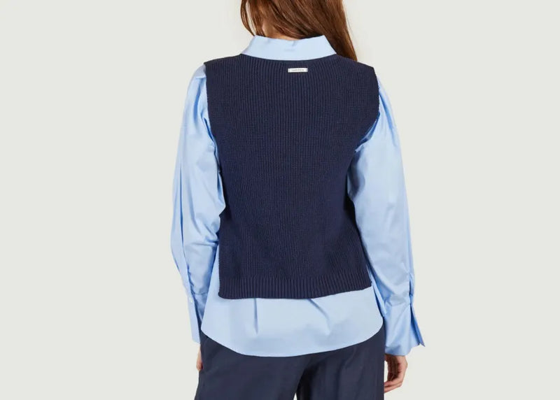 Humility Navy Sleeveless Knit