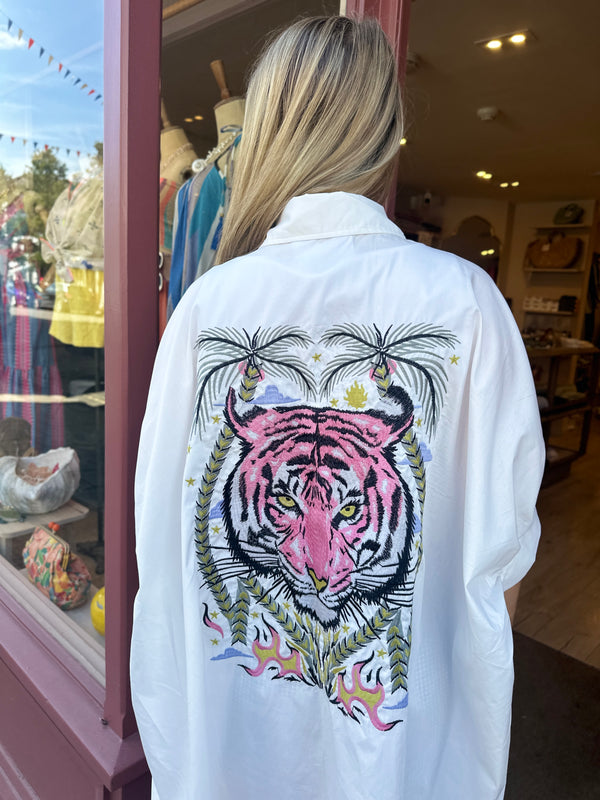 Tiger Shirt Dress