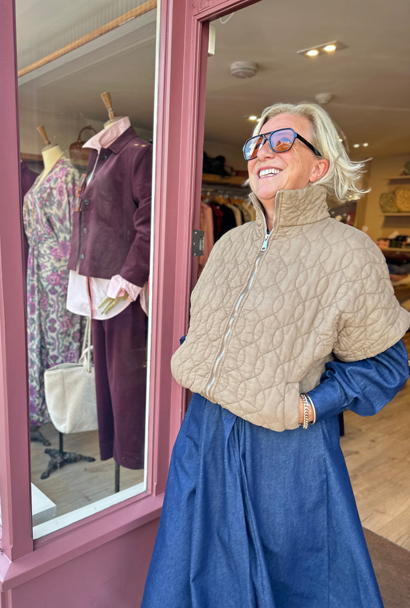 Edie Quilted Gilet (brown)