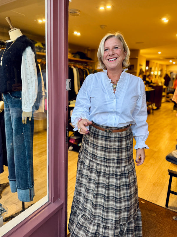 Tartan Skirt (brown)