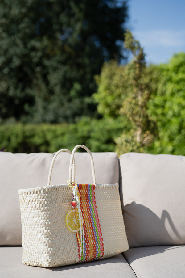 PUP Recycled Plastic Tote bag (Rainbow stripe)