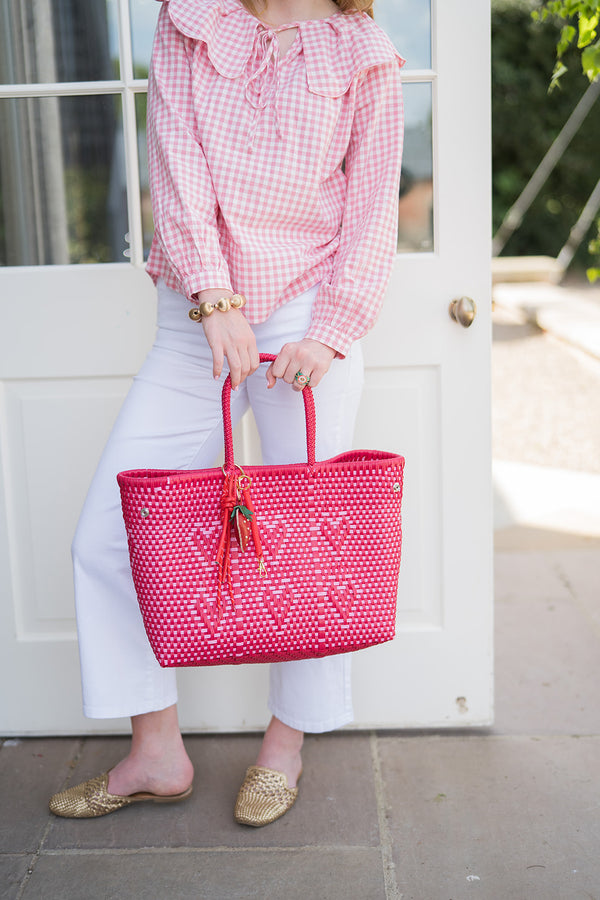 PUP Recycled Plastic Tote bag (Red Hearts)