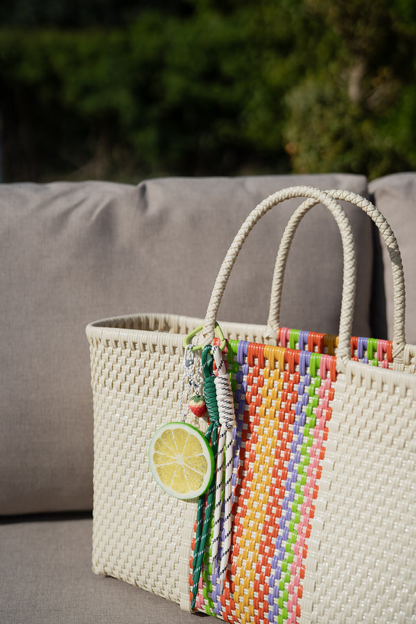 PUP Recycled Plastic Tote bag (Rainbow stripe)