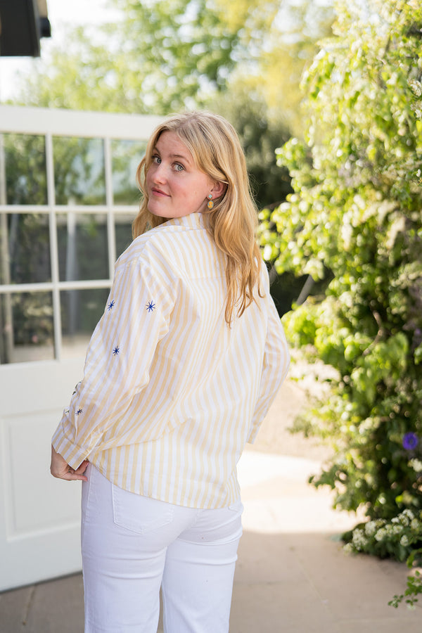 Clemmie Shirt (Yellow Stripe)