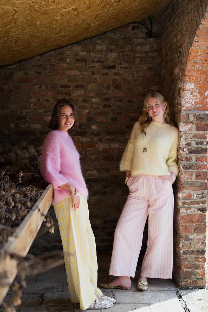 Astrid Stripe Trousers (pink)