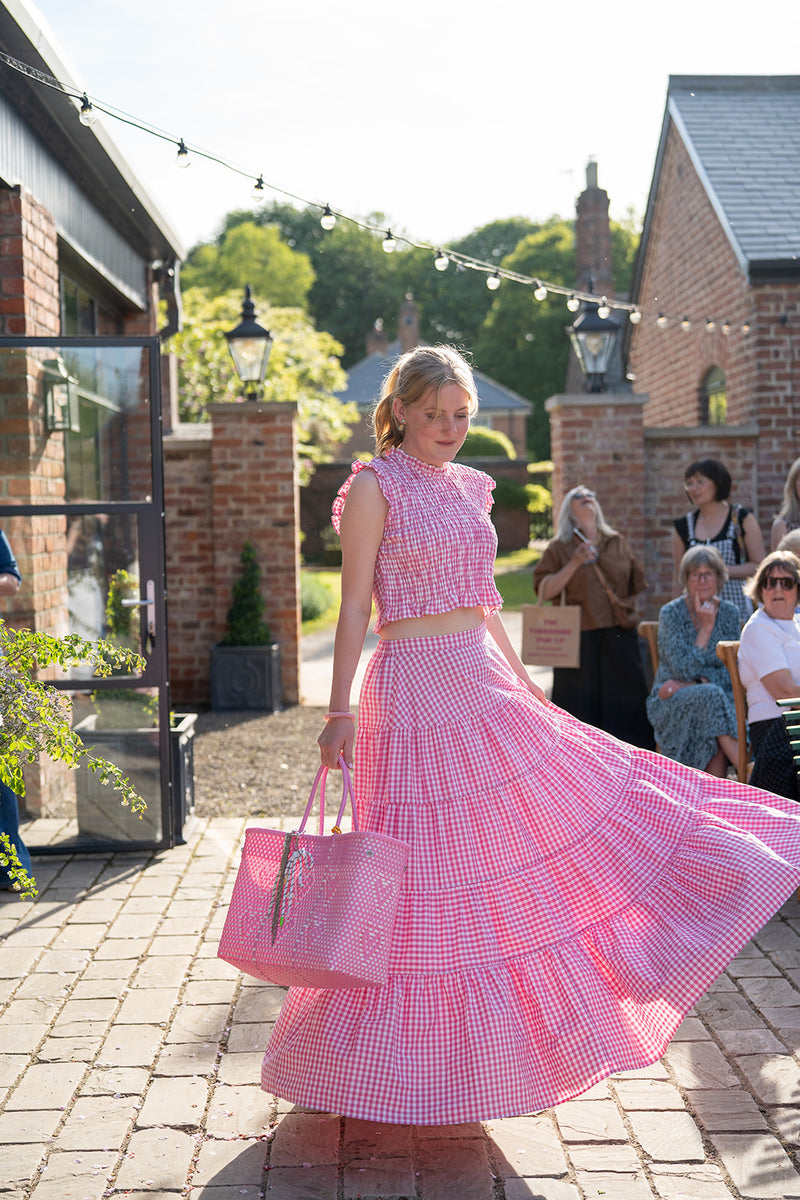 Sundress Malone top (Pink gingham)
