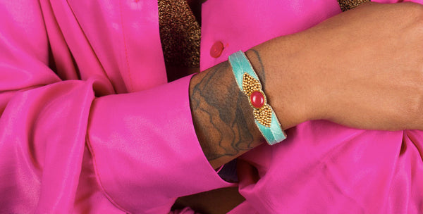 Nahua Braha bangle (turquoise)