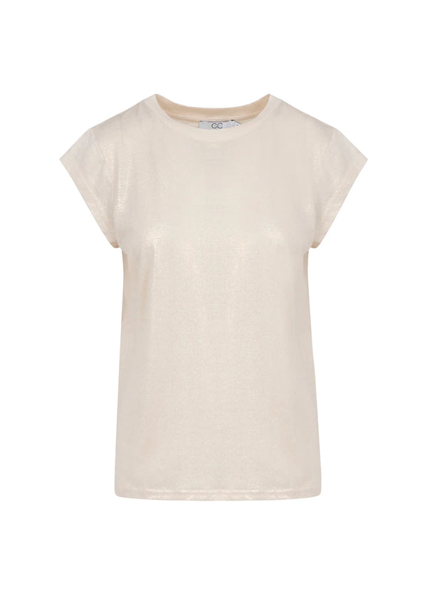 CC Heart Metallic T-shirt (gold)