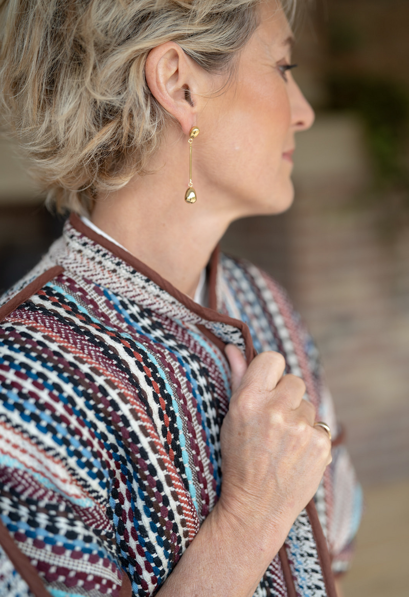 The Mosaic Layer - Woven Jacket-Gilet Hybrid