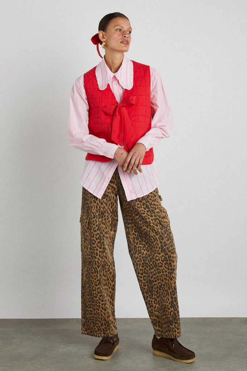 Damson Madder Dion Jean Leopard Cargo