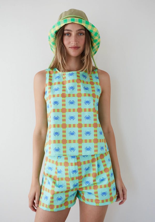 Dr Bloom Aqua Crabs Ana Top