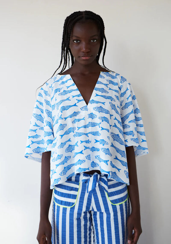 Dr Bloom Fishes Soplo Blouse